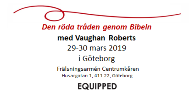 Guds stora plan – Konferens med Vaughan Roberts i Göteborg